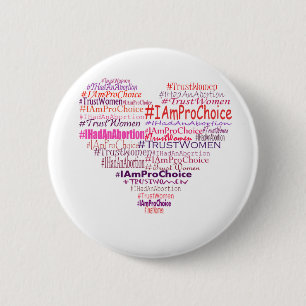 Pro Choice Heart Pinback Button