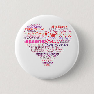 Pro Choice Heart Pinback Button