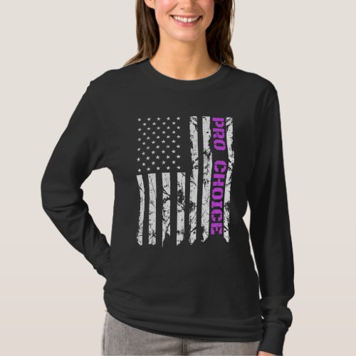 Pro Choice Patriotic Purple American Pro Abortion T_Shirt