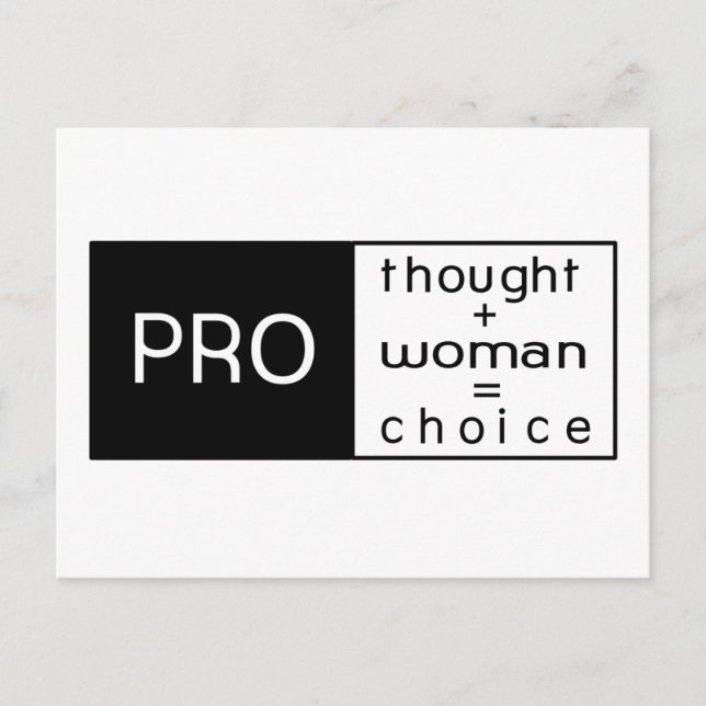 Pro Choice Postcard (Front)
