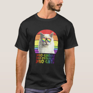 Pro Choice Pro Feminism Pro Cat Lgbtq Feminist 10 T-Shirt