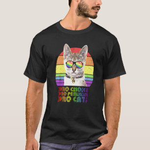 Pro Choice Pro Feminism Pro Cat Lgbtq Feminist 1 T-Shirt