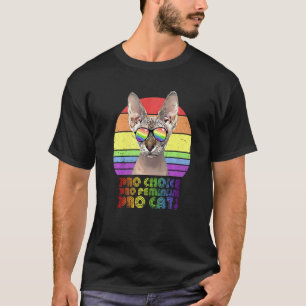 Pro Choice Pro Feminism Pro Cat Lgbtq Feminist 7 T-Shirt