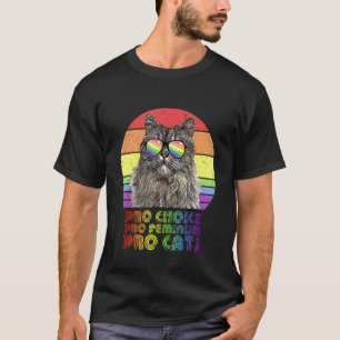 Pro Choice Pro Feminism Pro Cat Lgbtq Feminist T-Shirt