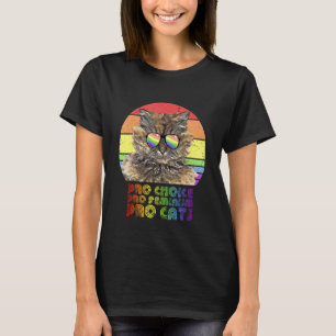 Pro Choice Pro Feminism Pro Cat Lgbtq Feminist T-Shirt