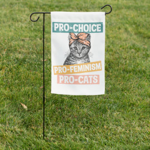 Pro Choice Pro Feminism Pro Cats Garden Flag