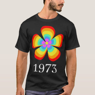 Pro Choice Rainbow 1973 Women's Rights Flower Colo T-Shirt