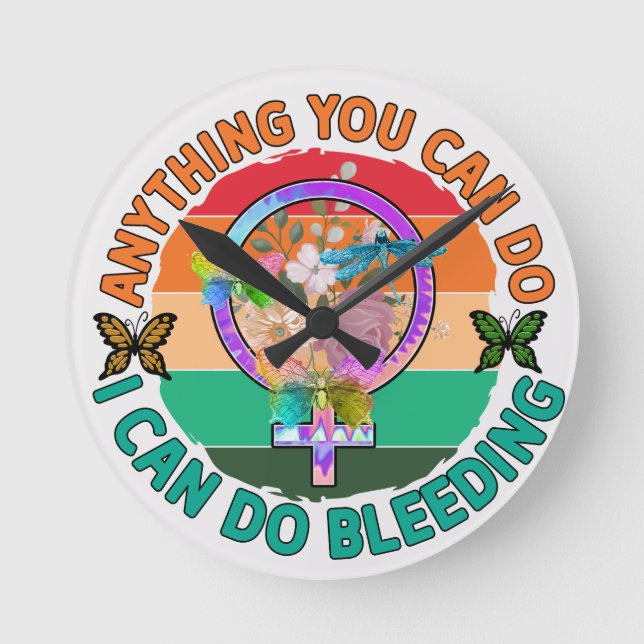 Pro-Choice Round Clock (Front)