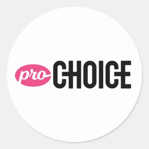 Pro_Choice Round Sticker Sheet of 4