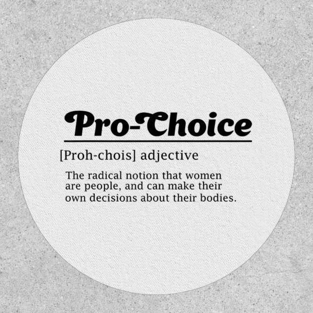 Pro-choice, Women Reproductive Rights, Abortion Ri Patch (Front)