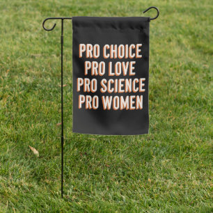 Pro Choice Women's Rights Feminist Patriarchy LGBT Garden Flag