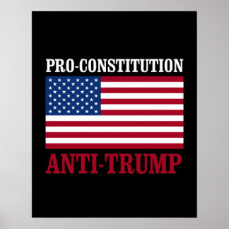Pro-Constitution Anti-Trump - Anti-Trump -- Poster