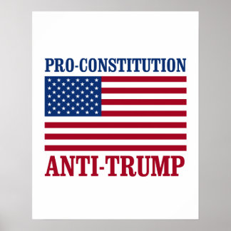Pro-Constitution Anti-Trump - Anti-Trump - Poster