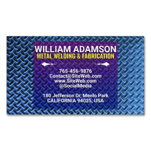 Pro Contractor   Metal Fabrication & Welding  Business Card Magnet