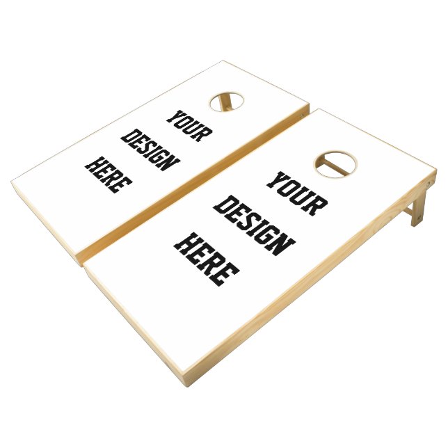 Pro Cornhole Board Set - Custom League Designs (Angled)