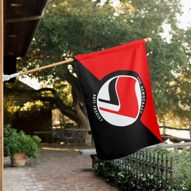 Pro Democracy Anti-Fascism Flag (In SItu)