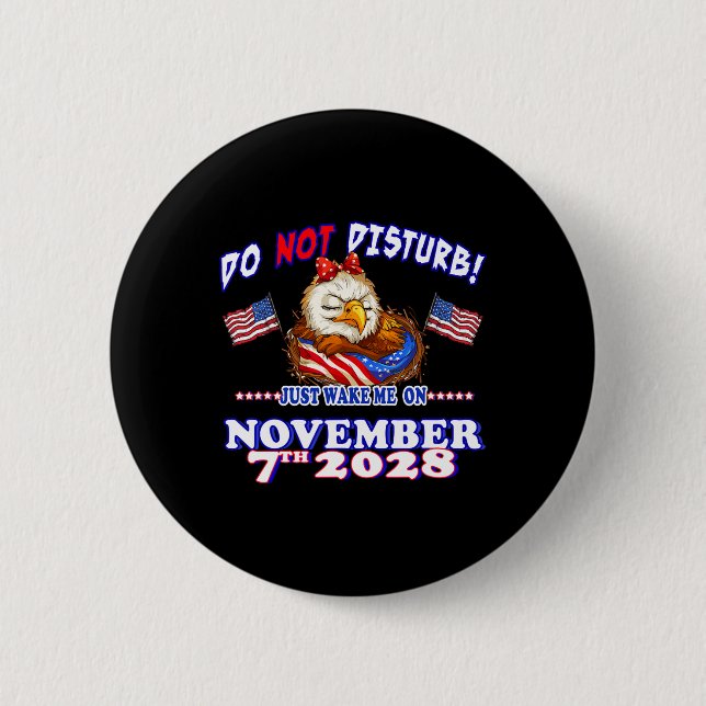 Pro Democracy Fourth July 4th Sarcastic Election E Button (Front)