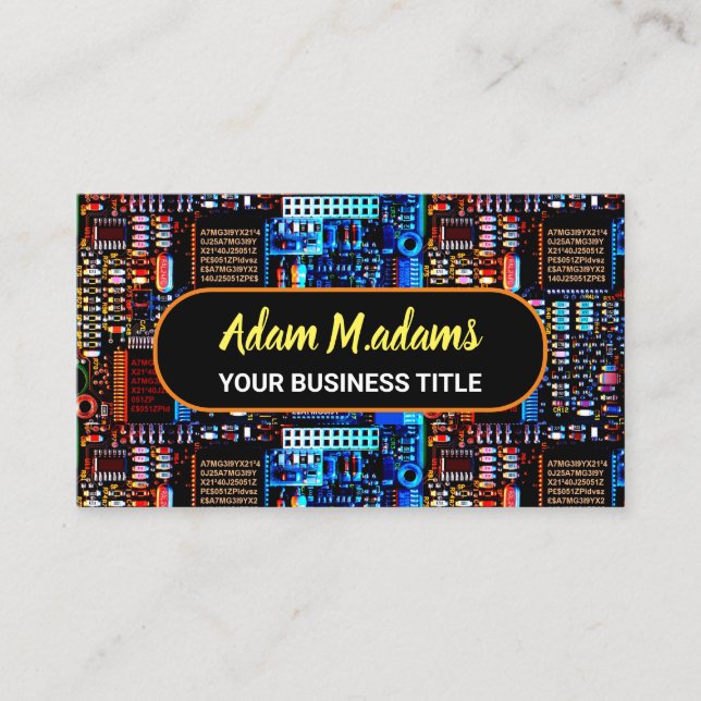 Pro Electronic PCB Printed Circuit Board (QR Code) Business Card (Front)