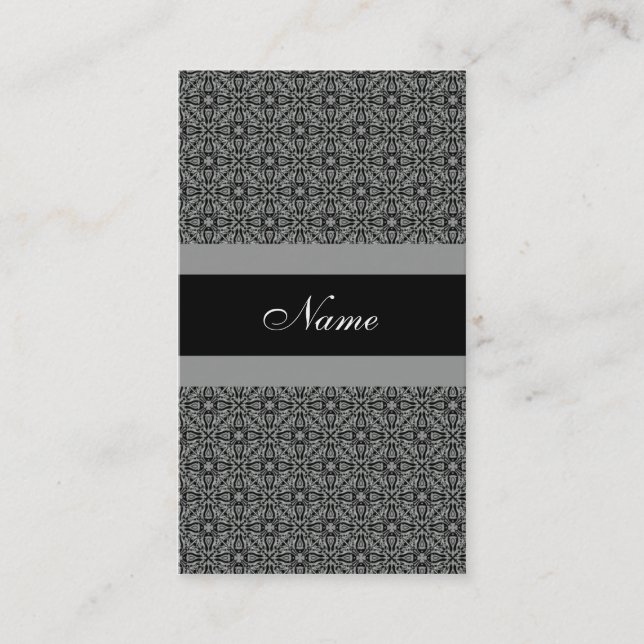 Pro Elegance Business Card, Gray Card (Front)