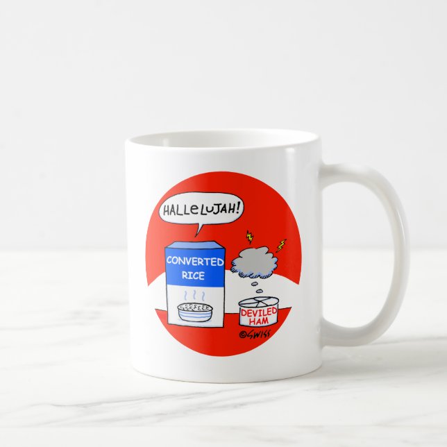 Pro Evangelical Christian Cartoon Humor Coffee Mug (Right)