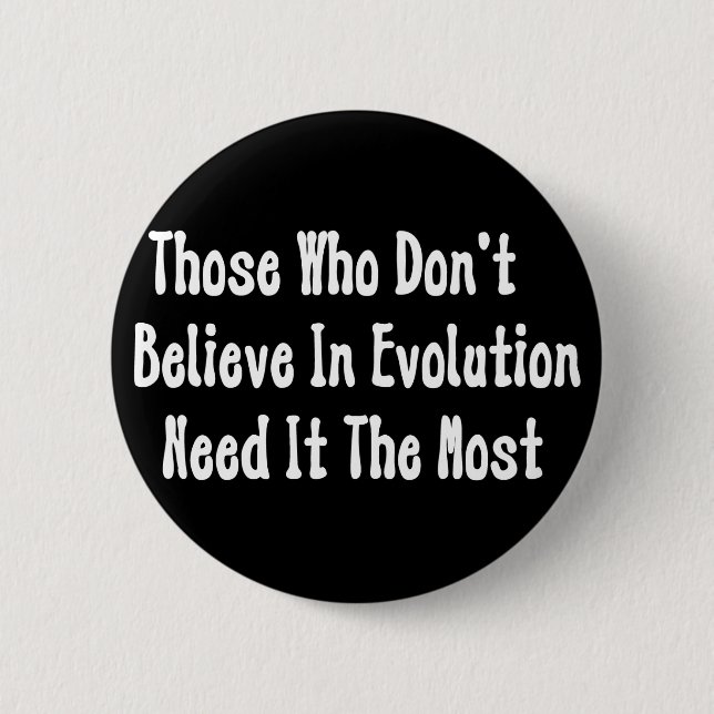 Pro-Evolution Pinback Button (Front)