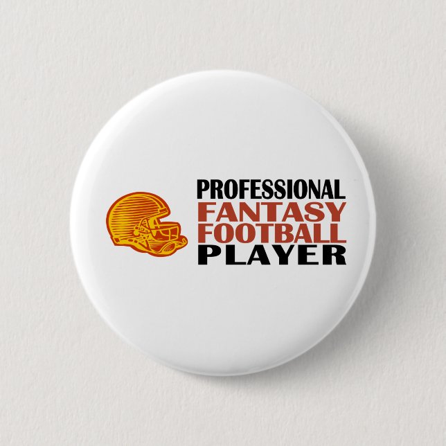 Pro Fantasy Football Player Pinback Button (Front)