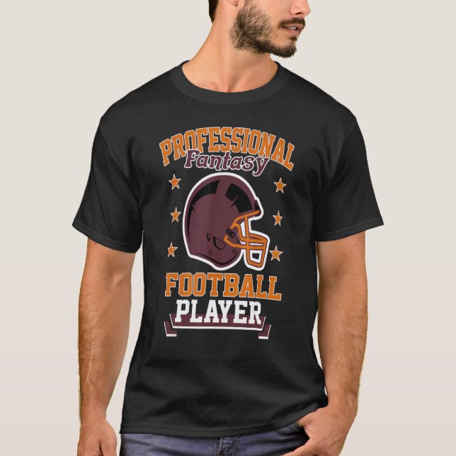 Pro Fantasy Football Player Retro Draft Party Kit  T-Shirt (Front)