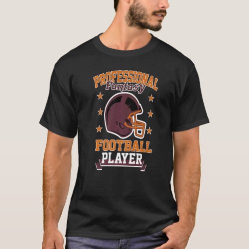 Pro Fantasy Football Player Retro Draft Party Kit  T_Shirt