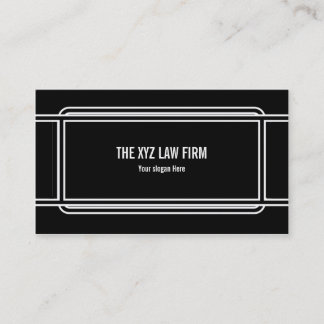 Pro Framed Black Business Card