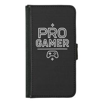 PRO GAMER — Minimal White Samsung Galaxy S5 Wallet Case