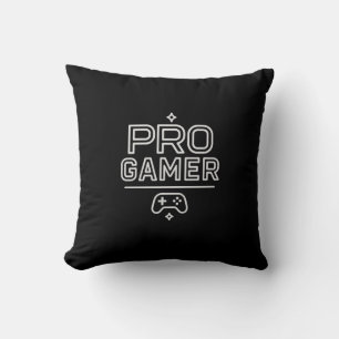PRO GAMER — Minimal White Throw Pillow