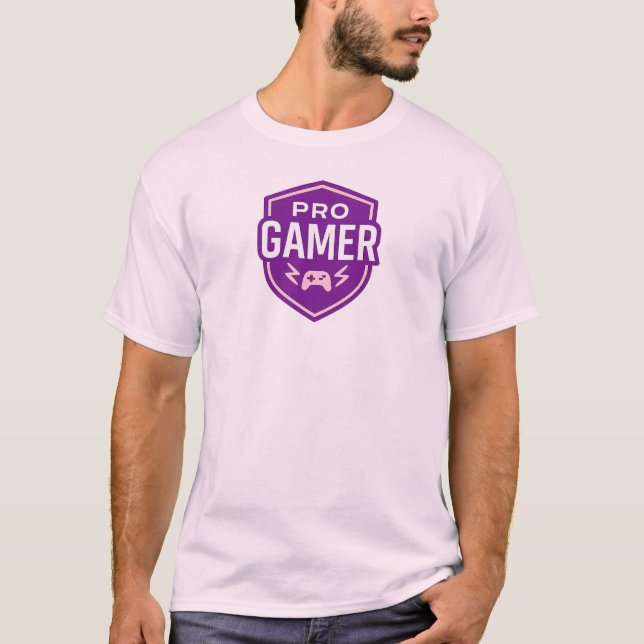 PRO GAMER Shield Badge T-Shirt (Front)