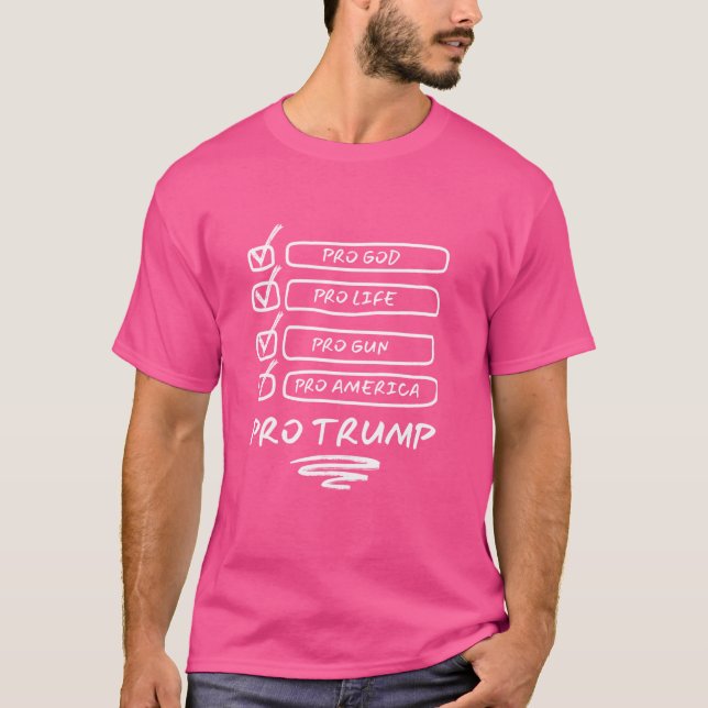 Pro God Pro Gun Pro Life T-Shirt (Front)