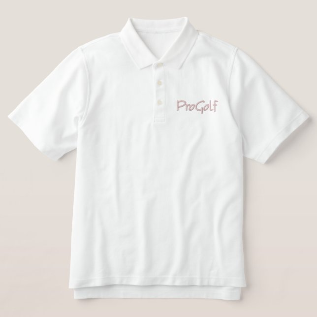 Pro Golf Embroidered Polo Shirt (Design Front)