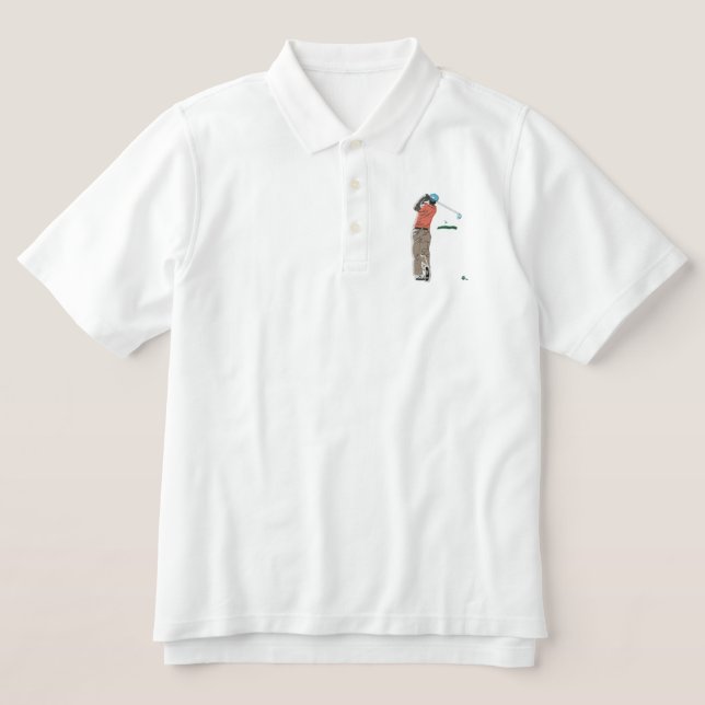 PRO GOLFER EMBROIDERED POLO SHIRT (Design Front)