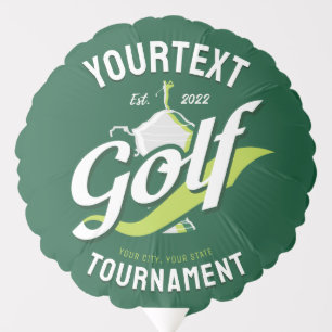 Pro Golfer NAME Golf Trophy Tournament Golfing Balloon
