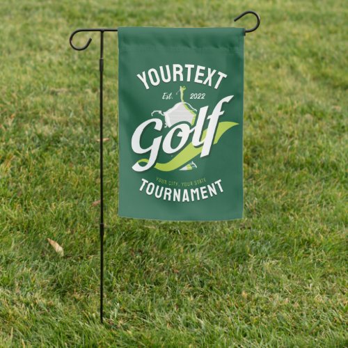 Pro Golfer NAME Golf Trophy Tournament Golfing Garden Flag