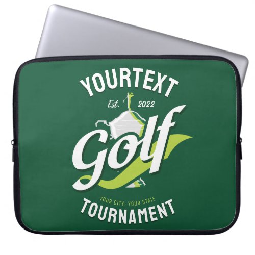 Pro Golfer NAME Golf Trophy Tournament Golfing Laptop Sleeve