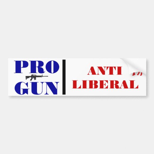 Pro Gun, Anti Democrat Bumper Sticker | Zazzle