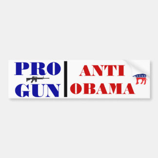 Pro Gun, Anti Obama Bumper Sticker