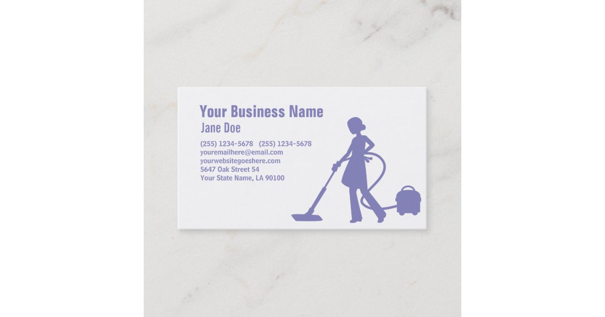 Pro House Cleaning Service Business Card