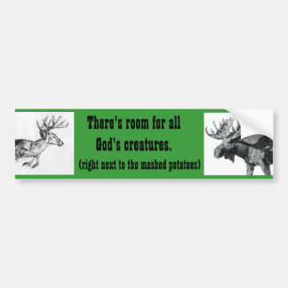 Pro hunting bumper sticker