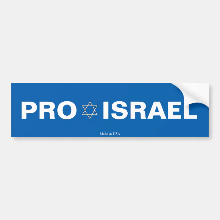 Pro Israel Bumper Sticker | Zazzle