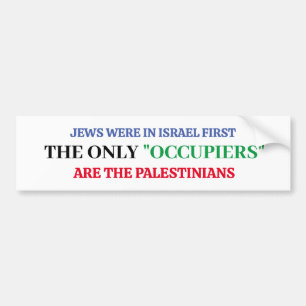 Pro-Israel I Stand With Israel Bumper Sticker