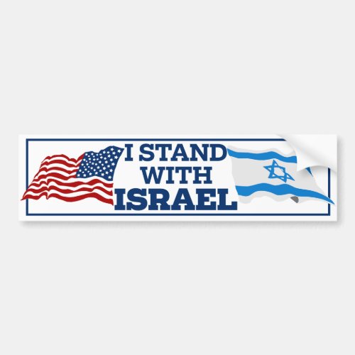 Pro_Israel I Stand With Israel Bumper Sticker