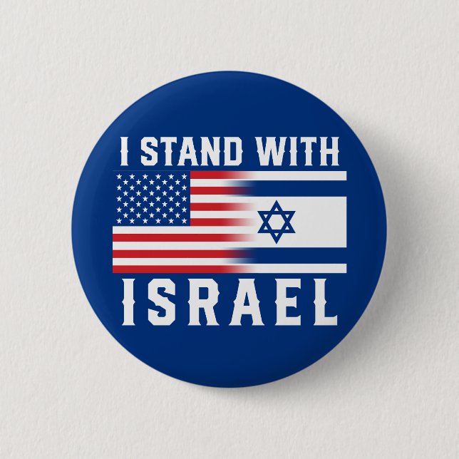Pro-Israel I Stand With Israel Button (Front)