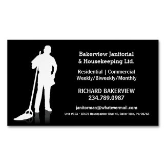 Pro Janitorial Housecleaning Magnet Advertisment