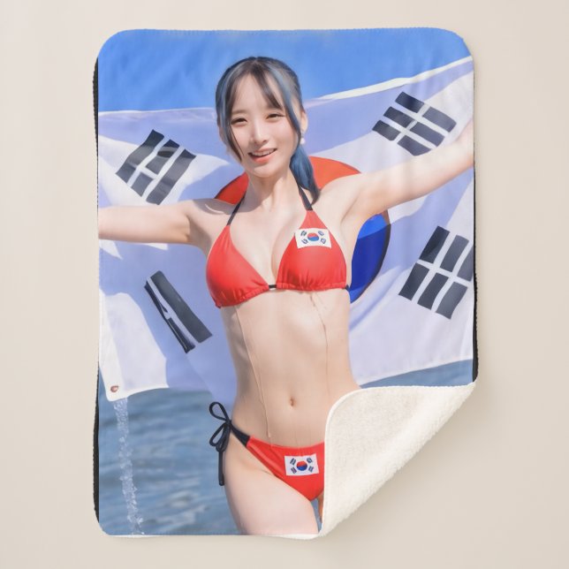 Pro-Korea Sherpa Blanket (Front)