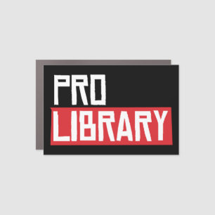 PRO LIBRARY CAR MAGNET