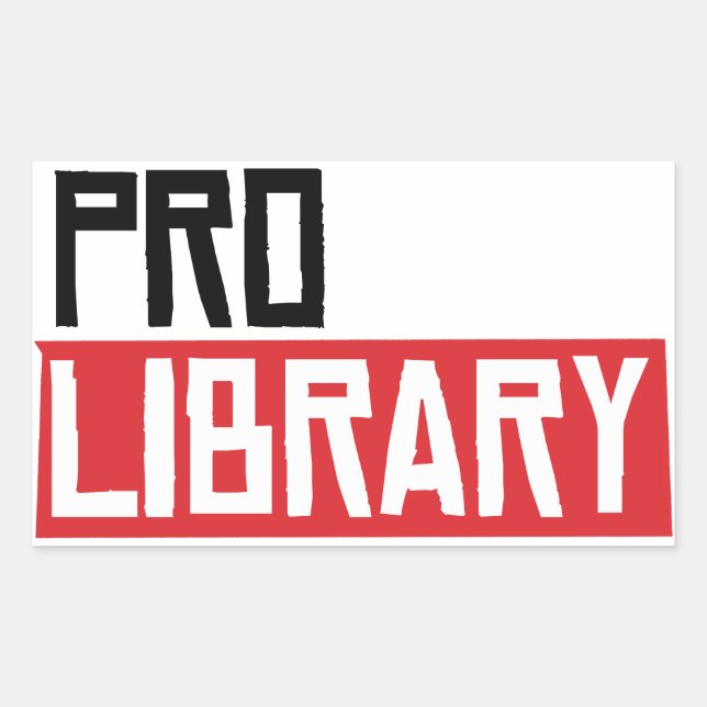 PRO LIBRARY RECTANGULAR STICKER (Front)